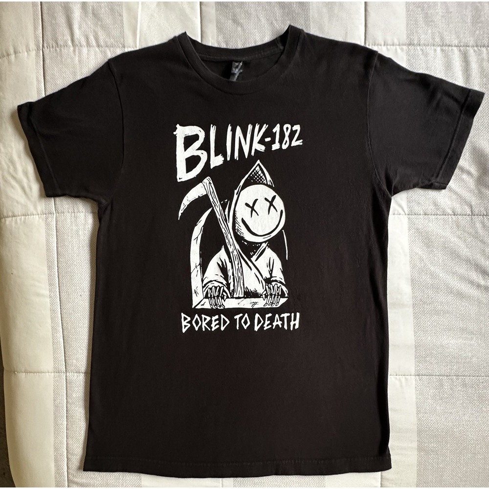 Blink 182 Bored To Death 2016 Tour Shirt Medium Double Sided Graphics Band Merch